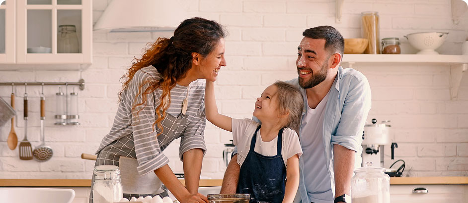 family cooking