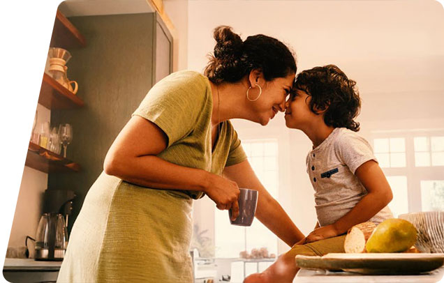 image of family cooking in kitchen