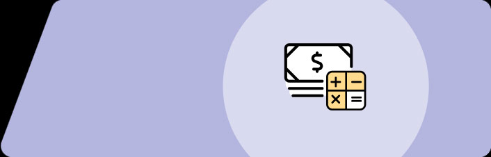 dollar sign with a calculator