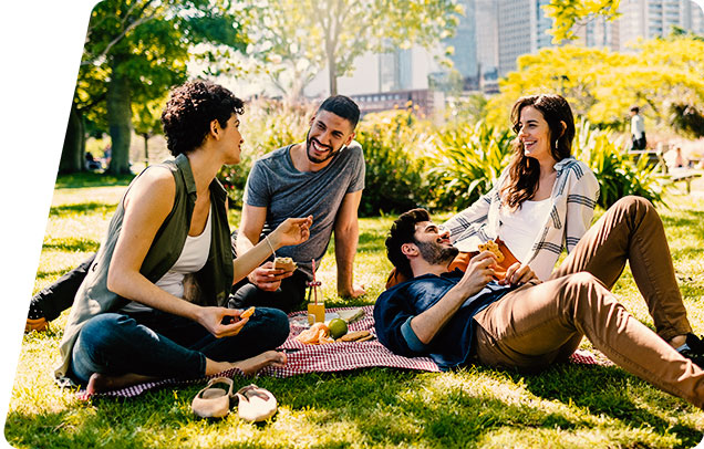 People sitting in the park